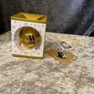 SOLD - Set of 2 Wofford College Christmas Ornaments, NWT